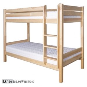 Łóżko drewniane sosnowe LK 136