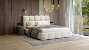 Łóżko Monzano tapicerowane